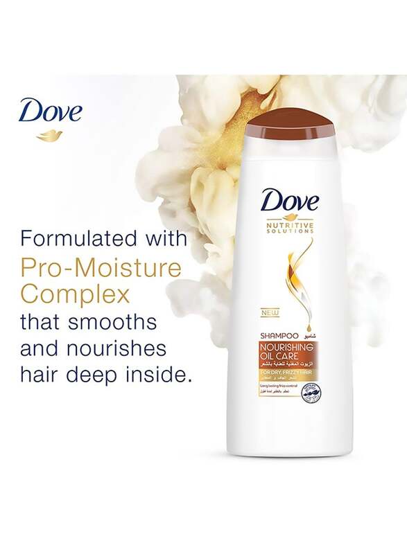 Dove Shampoo Nourishing Oil for All Hair Types, 400ml