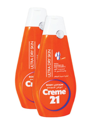 Creme 21 Ultra Dry Skin with Almond Oil And Vitamin E Body Lotion, 2 x 250ml