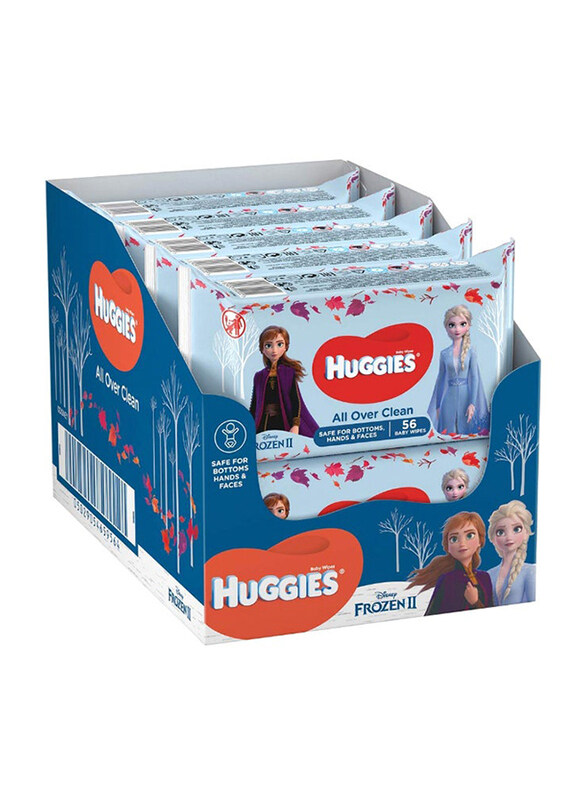 

Huggies 10 x 56 Wipes All Over Clean Wipes for Babies
