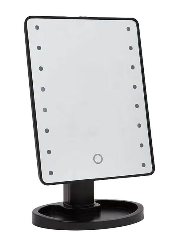 Artlook Makeup Mirror with Built In LED Lights, Black/Silver