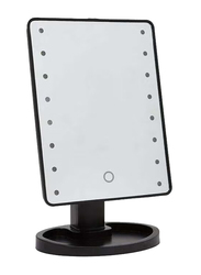 Artlook Makeup Mirror with Built In LED Lights, Black/Silver