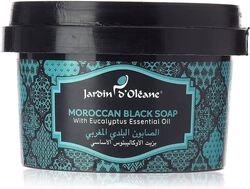 Jardin D’Oleane Moroccan Black Soap with Eucalyptus Essential Oil 250g