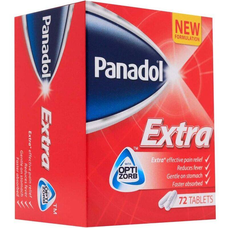 

Generic PANADOL EXTRA TABLETS 72'S