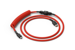 Glorious Coil Cable - Crimson Red (USB-C with Aviator Connectors)