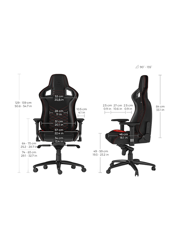 Noblechairs Epic Series Gaming Chair, Black/Red