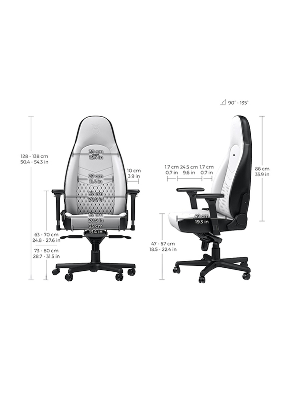 Noblechairs Icon Gaming Chair, White