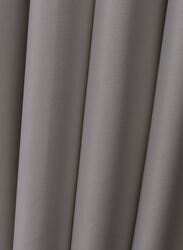 Black Kee 100% Blackout Satin Curtains with Grommets, W55 x L95-inch, 2 Pieces, Stone