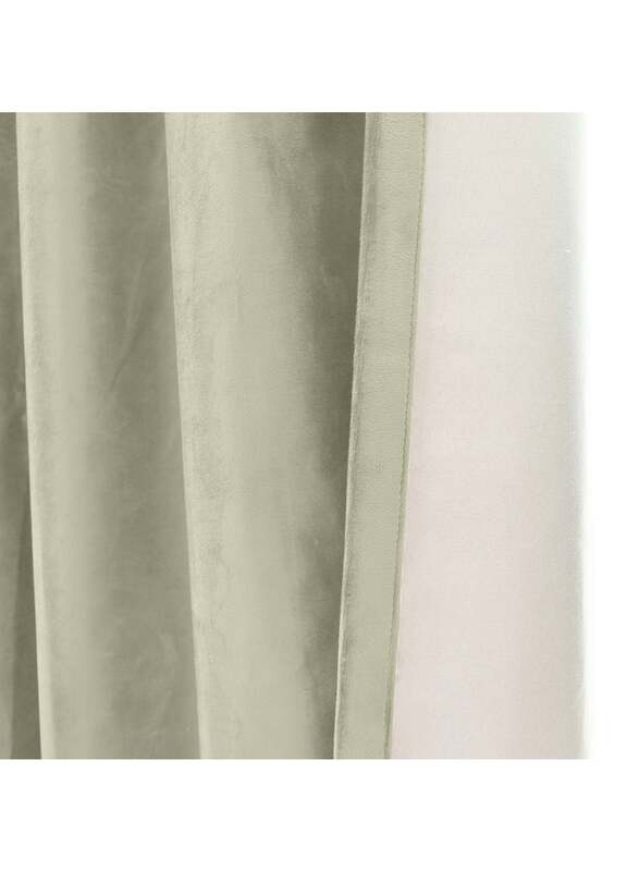 Black Kee 100% Blackout Velvet Curtains, W52 x L108-inch, 2 Pieces, Light Silver