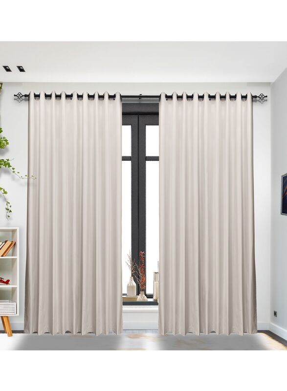 Black Kee 100% Blackout Satin Curtains with Grommets, W59 x L106-inch, 2 Pieces, Mint Cream