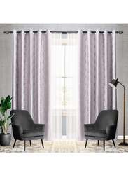 Black Kee 100% Blackout Luxury Velvet Grommet Curtains, W59 x L106-inch, 2 Pieces, Light Zephyr