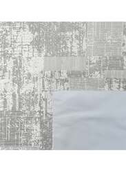 Black Kee 100% Blackout Jacquard Curtains, W59 x L106-inch, 2 Pieces, Dark Silver