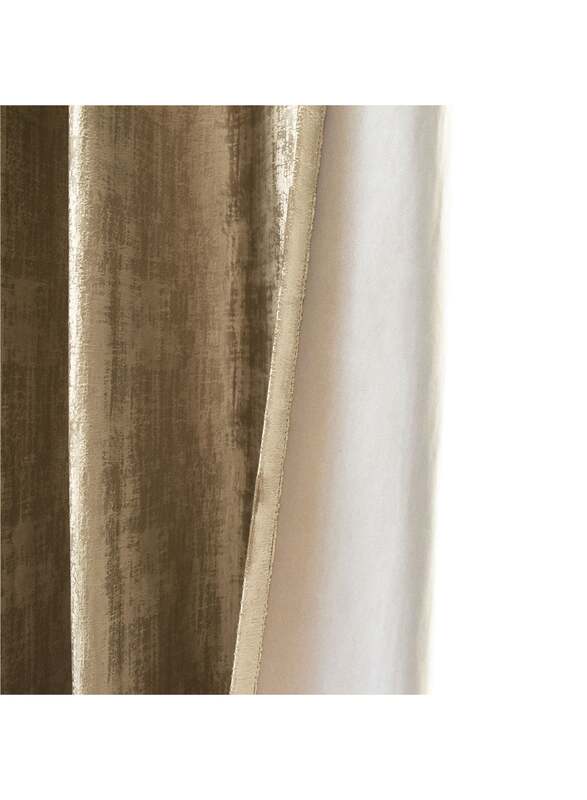 Black Kee 100% Blackout Luxury Velvet Grommet Curtains, W78 x L106-inch, 2 Pieces, Cappuccino