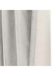 Black Kee 100% Blackout Velvet Curtains, W78 x L106-inch, 2 Pieces, Light Cream