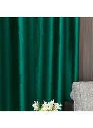 Black Kee 100% Blackout Velvet Curtains, W70 x L106-inch, 2 Pieces, Dark Green