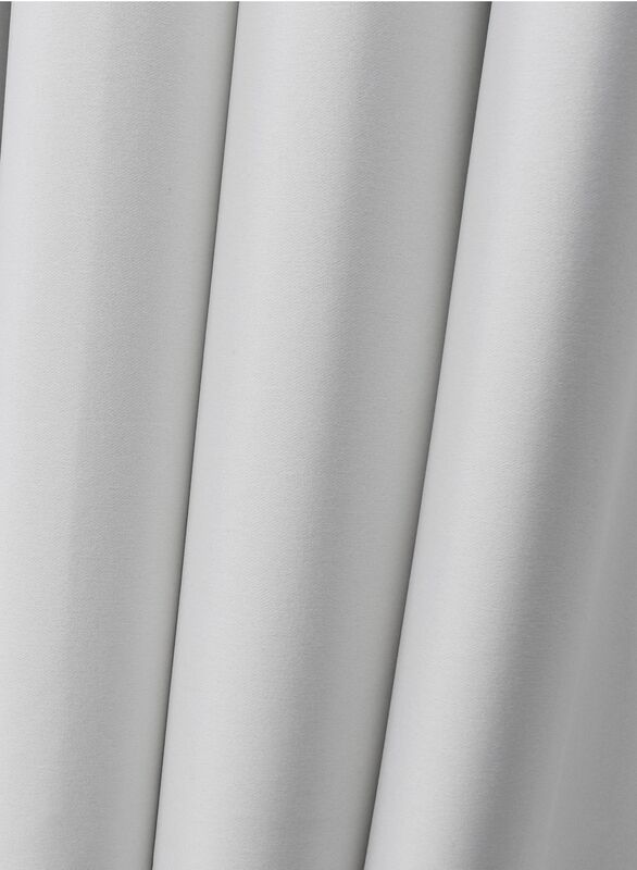 Black Kee 100% Blackout Satin Curtains with Grommets, W59 x L106-inch, 2 Pieces, Abalone