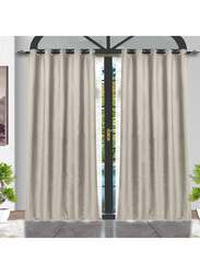 Black Kee 100% Blackout Velvet Curtains, W59 x L106-inch, 2 Pieces, Silver
