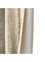 Black Kee 100% Blackout Luxury Velvet Grommet Curtains, W55 x L102-inch, 2 Pieces, Pristine