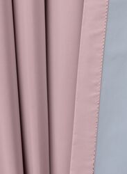 Black Kee 100% Blackout Satin Curtains with Grommets, W52 x L108-inch, 2 Pieces, Pink