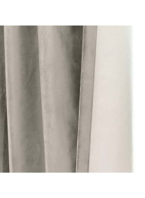 Black Kee 100% Blackout Velvet Curtains, W78 x L106-inch, 2 Pieces, Silver