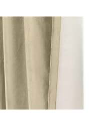 Black Kee 100% Blackout Velvet Curtains, W52 x L108-inch, 2 Pieces, Light Grey
