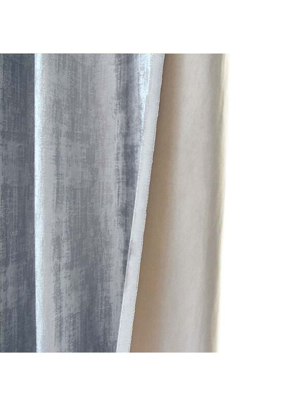 Black Kee 100% Blackout Luxury Velvet Grommet Curtains, W70 x L106-inch, 2 Pieces, Aqua Grey