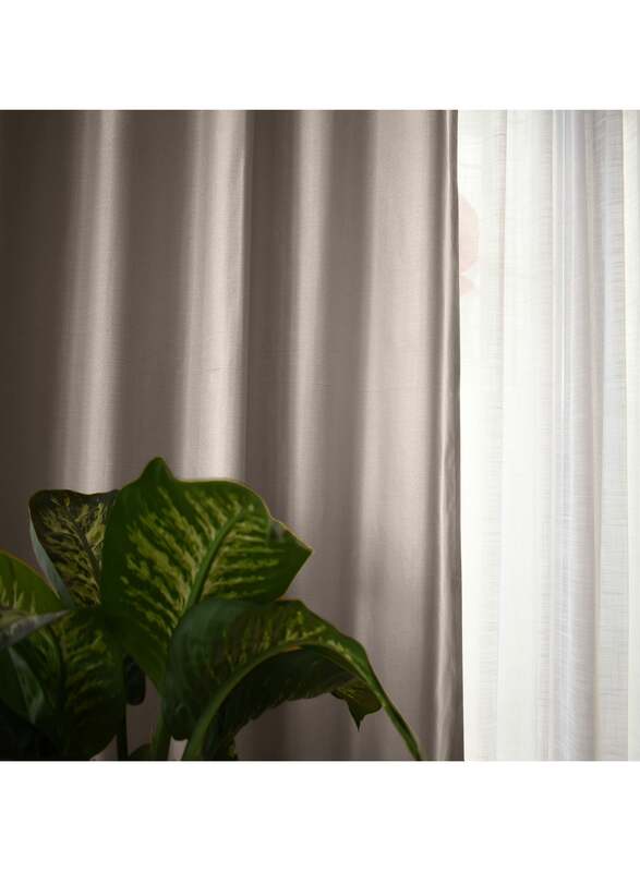 Black Kee 100% Blackout Elegant Textured Jacquard Curtains, W55 x L95-inch, 2 Pieces, Argent