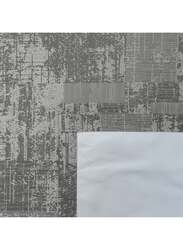 Black Kee 100% Blackout Jacquard Curtains, W52 x L108-inch, 2 Pieces, Dark Grey