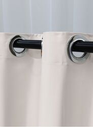 Black Kee 100% Blackout Satin Curtains with Grommets, W98 x L106-inch, 2 Pieces, Mint Cream