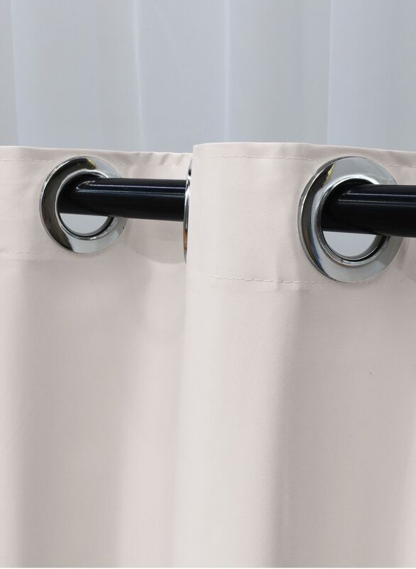 Black Kee 100% Blackout Satin Curtains with Grommets, W59 x L106-inch, 2 Pieces, Mint Cream
