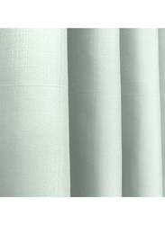 Black Kee 100% Blackout Elegant Textured Jacquard Curtains, W55 x L95-inch, 2 Pieces, Cloud Grey