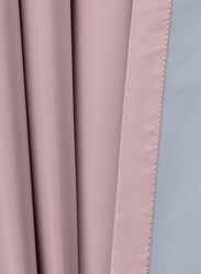 Black Kee 100% Blackout Satin Curtains with Grommets, W118 x L106-inch, 2 Pieces, Pink
