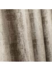 Black Kee 100% Blackout Luxury Velvet Grommet Curtains, W106 x L118-inch, 2 Pieces, Light Cappuccino