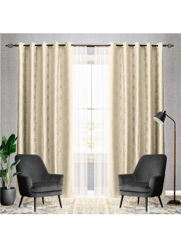 Black Kee 100% Blackout Luxury Velvet Grommet Curtains, W106 x L118-inch, 2 Pieces, Pristine