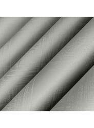 Black Kee 100% Blackout Stylish Jacquard Curtains, W118 x L106-inch, 2 Pieces, Grey