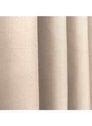 Black Kee 100% Blackout Elegant Textured Jacquard Curtains, W55 x L95-inch, 2 Pieces, Skechers Beige