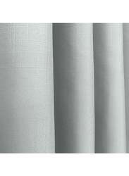 Black Kee 100% Blackout Elegant Textured Jacquard Curtains, W55 x L95-inch, 2 Pieces, Light Grey