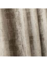 Black Kee 100% Blackout Luxury Velvet Grommet Curtains, W52 x L108-inch, 2 Pieces, Light Cappuccino