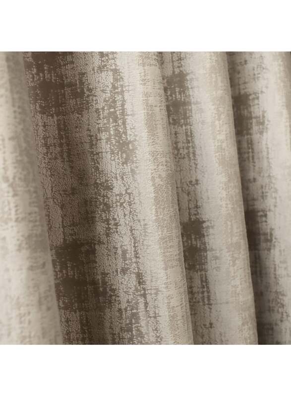 Black Kee 100% Blackout Luxury Velvet Grommet Curtains, W78 x L106-inch, 2 Pieces, Light Cappuccino