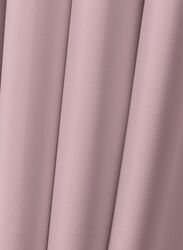 Black Kee 100% Blackout Satin Curtains with Grommets, W106 x L118-inch, 2 Pieces, Pink