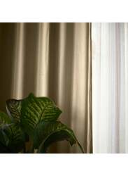 Black Kee 100% Blackout Elegant Textured Jacquard Curtains, W55 x L95-inch, 2 Pieces, Willow Creek