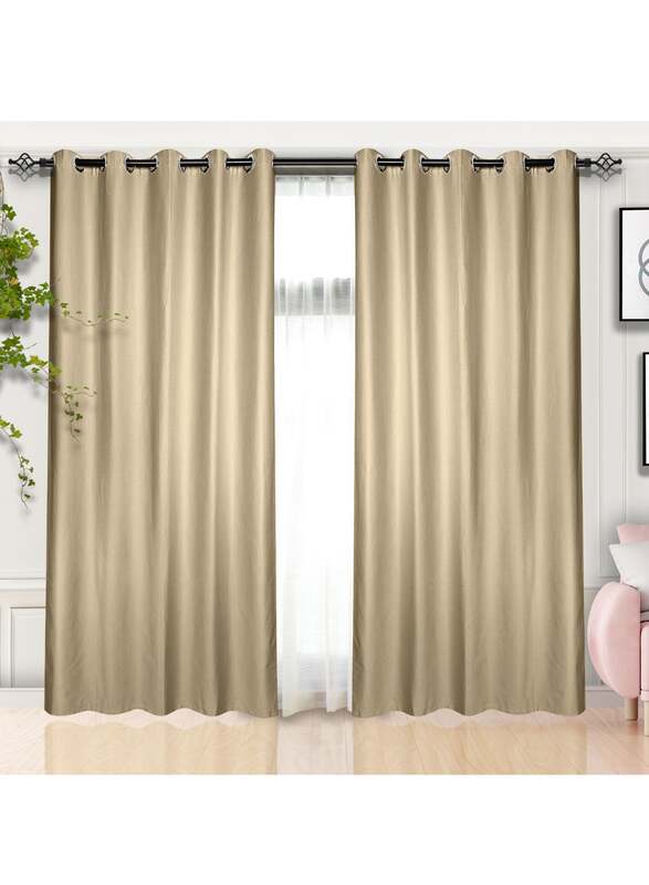 Black Kee 100% Blackout Elegant Textured Jacquard Curtains, W55 x L95-inch, 2 Pieces, Willow Creek