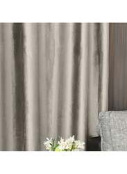 Black Kee 100% Blackout Velvet Curtains, W70 x L106-inch, 2 Pieces, Silver