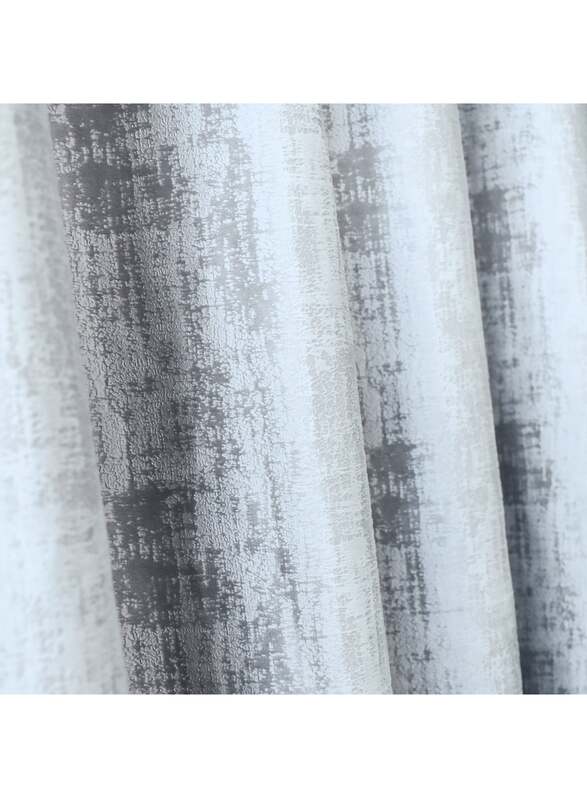 Black Kee 100% Blackout Luxury Velvet Grommet Curtains, W106 x L118-inch, 2 Pieces, Aqua Grey