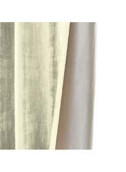 Black Kee 100% Blackout Luxury Velvet Grommet Curtains, W118 x L106-inch, 2 Pieces, Cannoli Cream