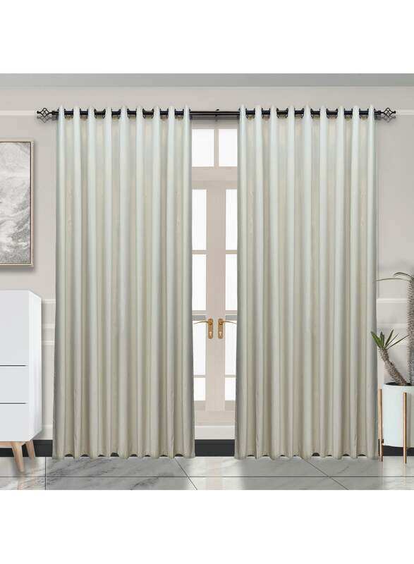 

Generic Black Kee 100% Blackout Jacquard Curtains, W52 x L108-inch, 2 Pieces, Sand