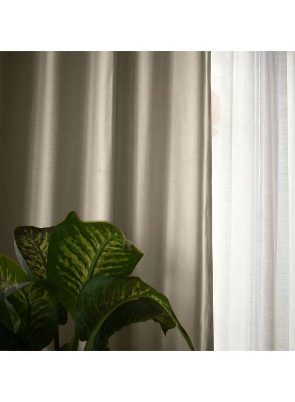 Black Kee 100% Blackout Elegant Textured Jacquard Curtains, W55 x L102-inch, 2 Pieces, Abalone