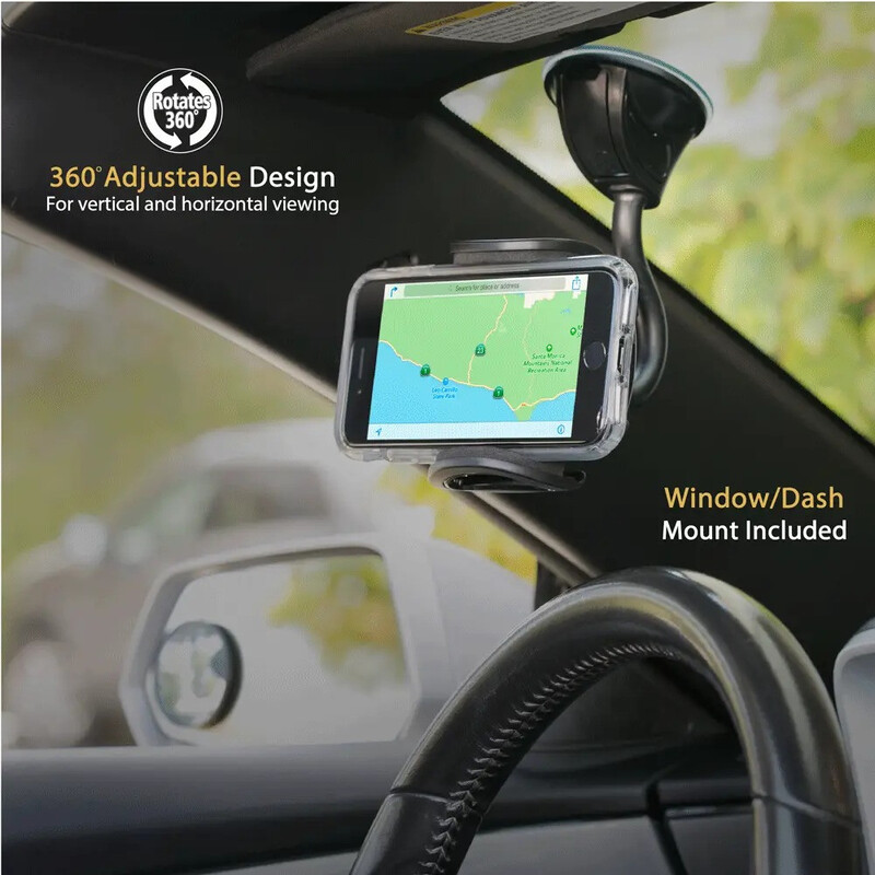 Scosche STUCKUP 4 IN 1 Phone Mounting System for Windows/Dash/Vent/ Cup Console Black, IHW10