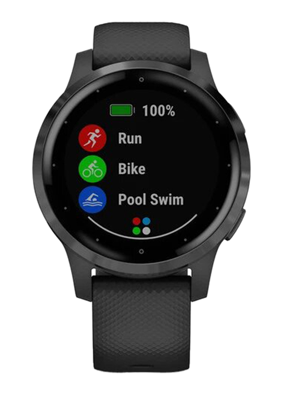 Garmin vivoactive 4S 40mm MIP Display Smartwatch, GPS, Slate/Black