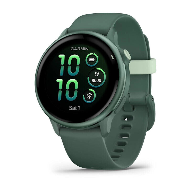 

Garmin Vivoactive 6 Health and Fitness GPS Smartwatch Metallic Jasper Green with Jasper Green Band 010-02985-02