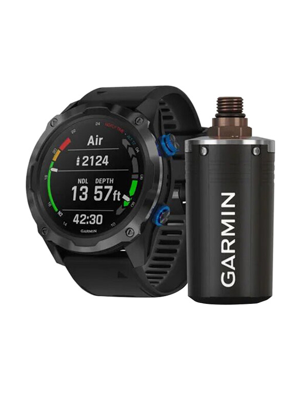 

Garmin Descent Mk2I - 52mm Bundle Smartwatch, GPS, Titanium Carbon Grey DLC with Black Band